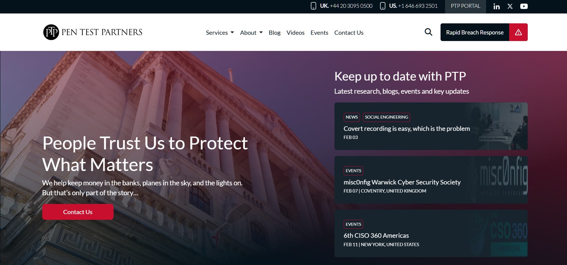 Pen Test Partners website