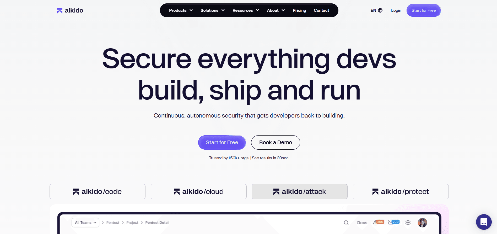 Aikido Security application security website