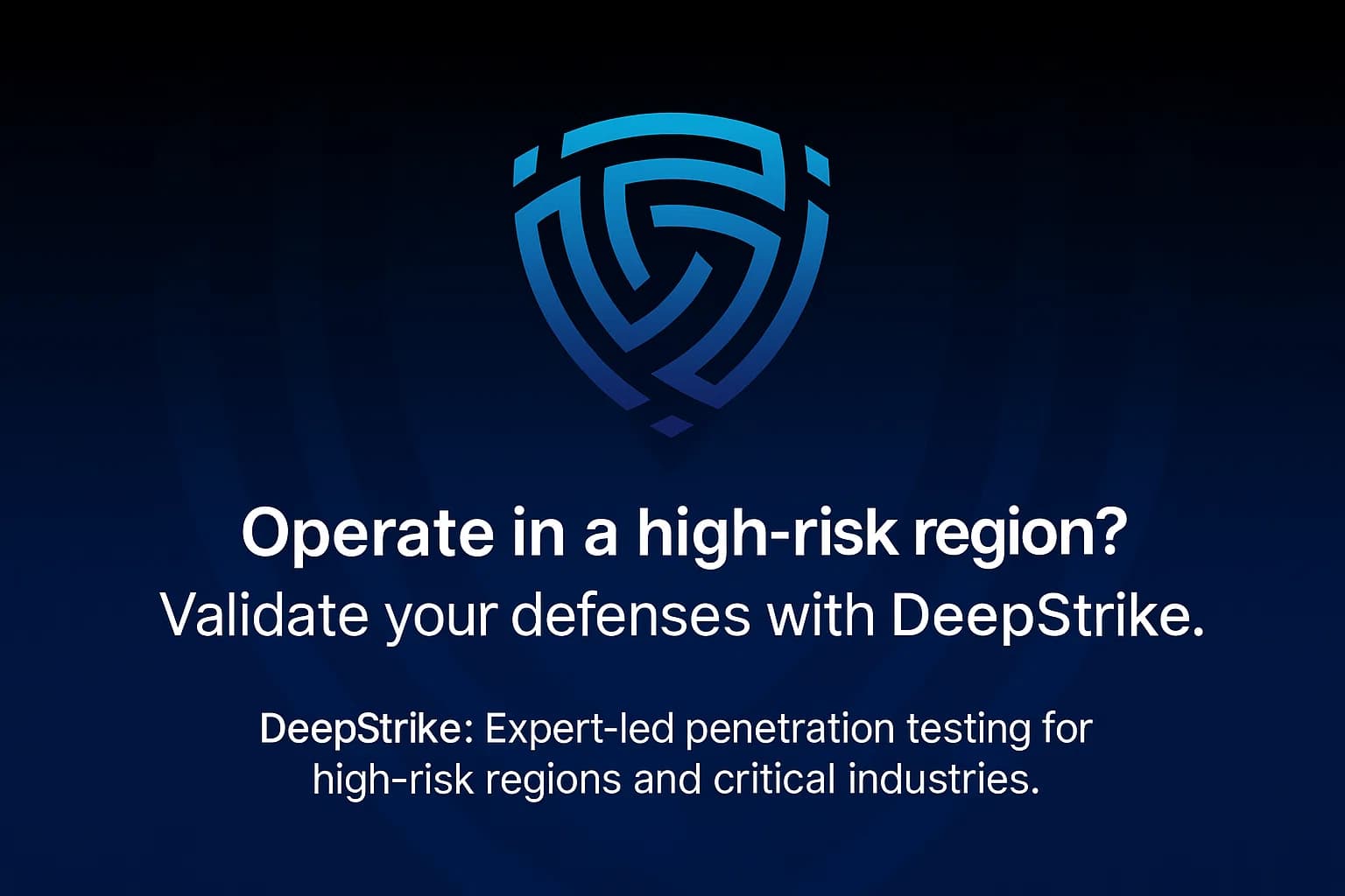 Call-to-action banner inviting organizations in high-risk countries to engage Cyber Age for penetration testing.
